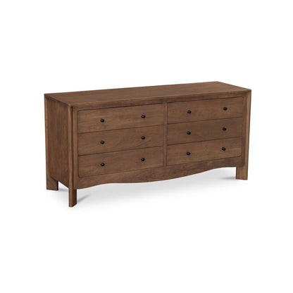 Moes Home - Mabel 6 Drawer Dresser Dark Brown - LX-1086-20 view 3