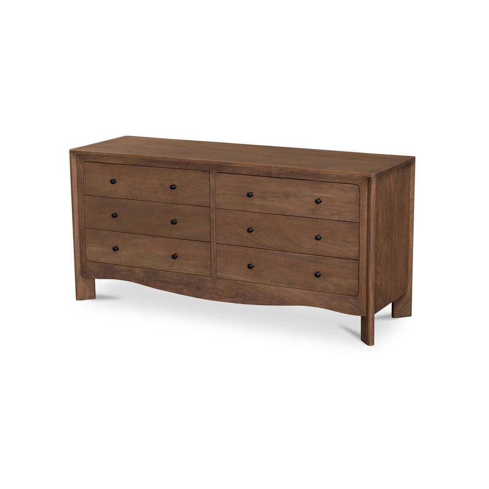 Moes Home - Mabel 6 Drawer Dresser Dark Brown - LX-1086-20 view 6
