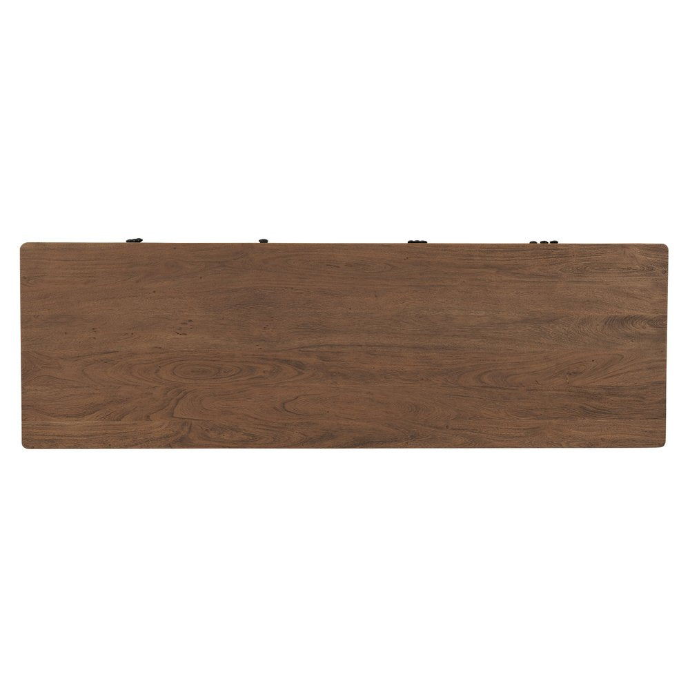 Moes Home - Mabel 6 Drawer Dresser Dark Brown - LX-1086-20 view 7