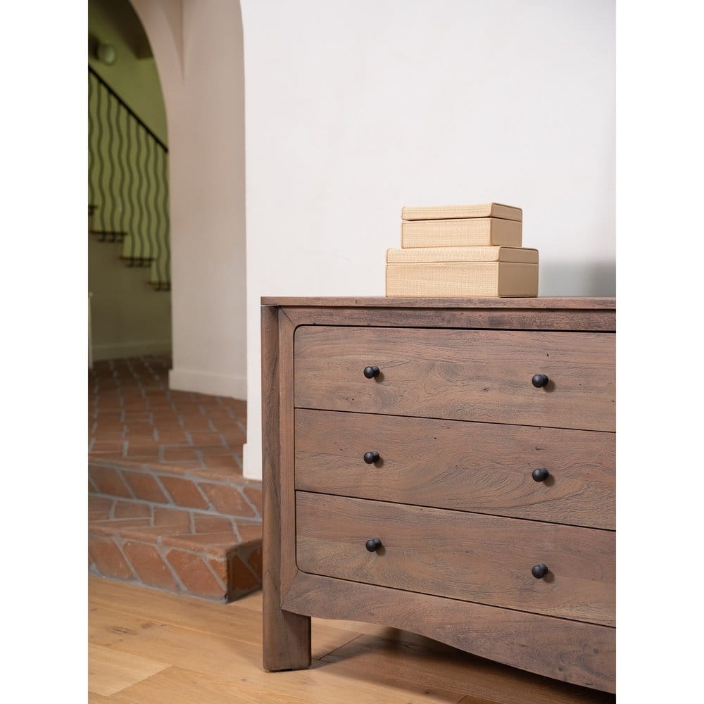 Moes Home - Mabel 6 Drawer Dresser Dark Brown - LX-1086-20 view 10