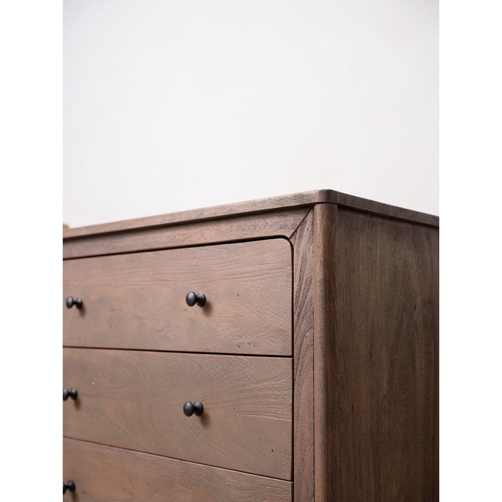 Moes Home - Mabel 6 Drawer Dresser Dark Brown - LX-1086-20 view 13