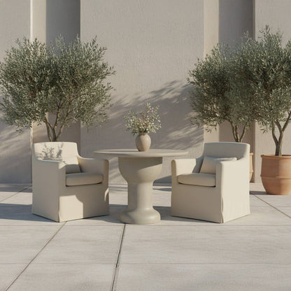 Moes Home - Magnolia Outdoor Café Table Cream - SC-1003-05-0 view 5