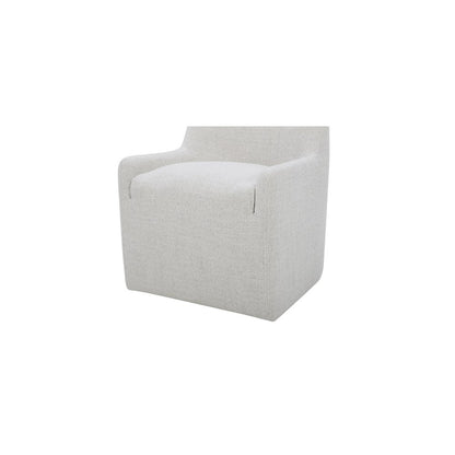Moes Home - Maisie Rolling Dining Chair Flecked Oat - KQ-1045-34-USA view 6