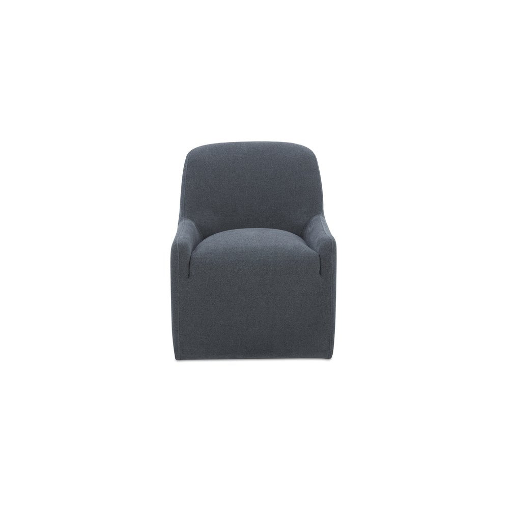 Moes Home - Maisie Rolling Dining Chair Slate Blue - KQ-1045-26-USA view 1