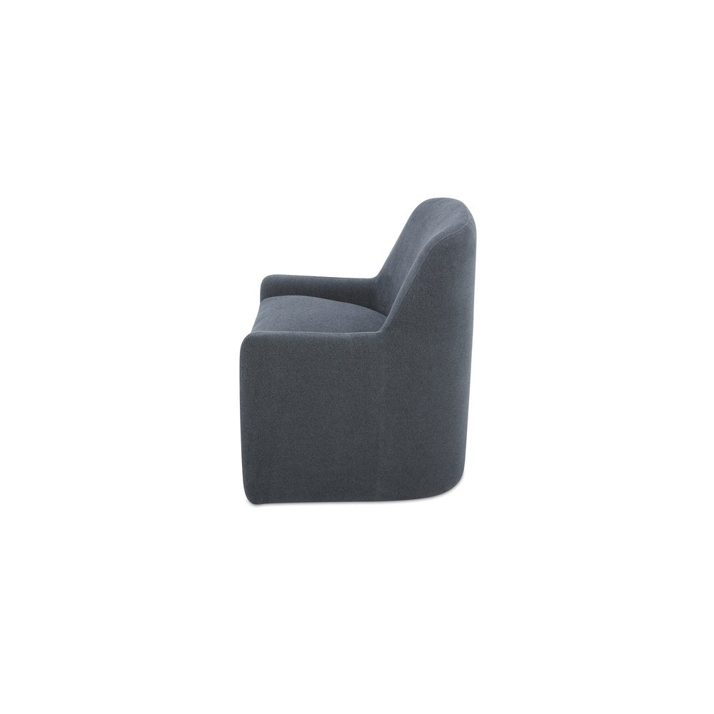 Moes Home - Maisie Rolling Dining Chair Slate Blue - KQ-1045-26-USA view 3