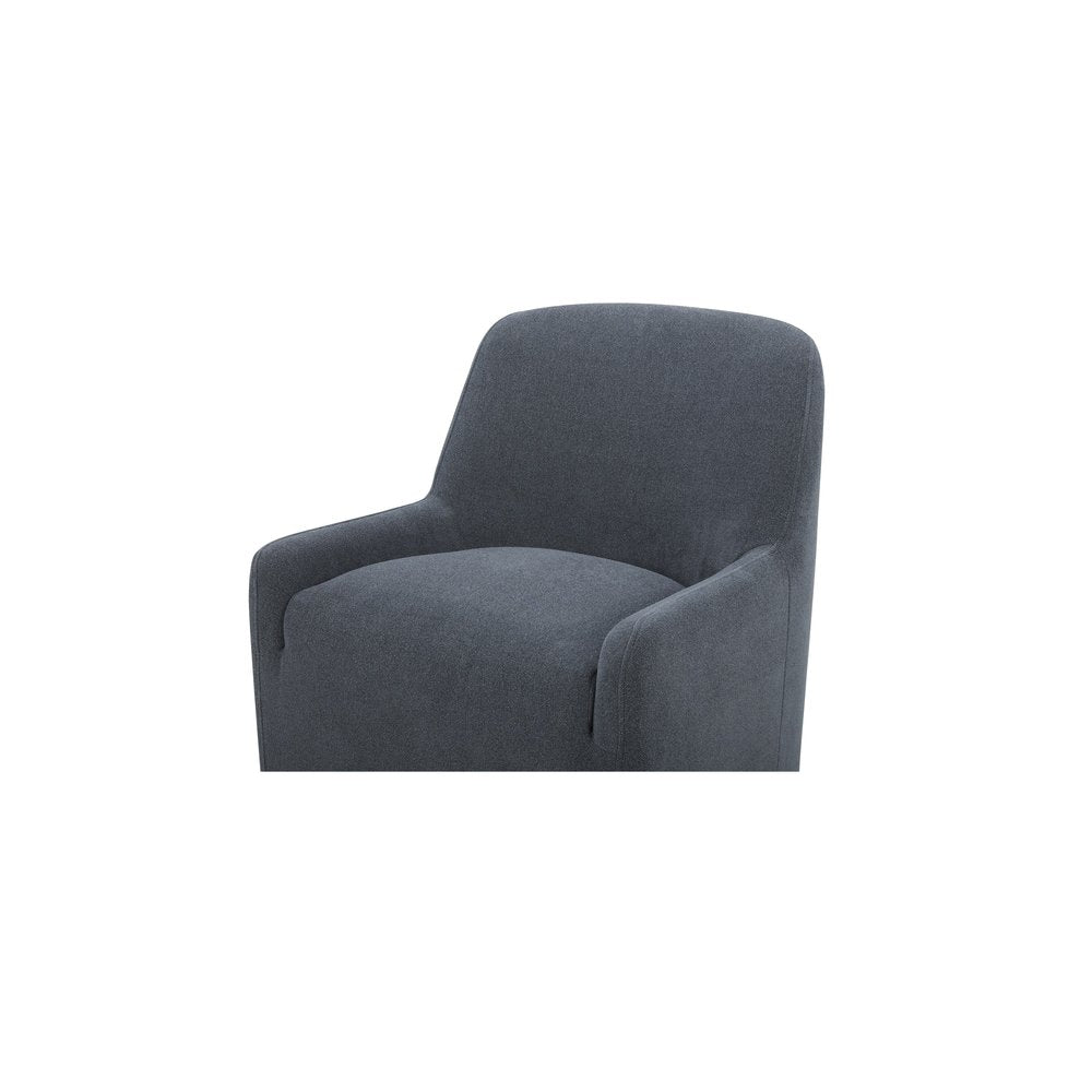 Moes Home - Maisie Rolling Dining Chair Slate Blue - KQ-1045-26-USA view 6