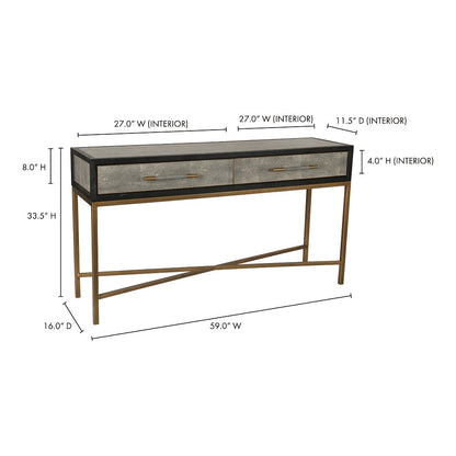 Moes Home - Mako Console Table - VL-1049-15 veiw 10
