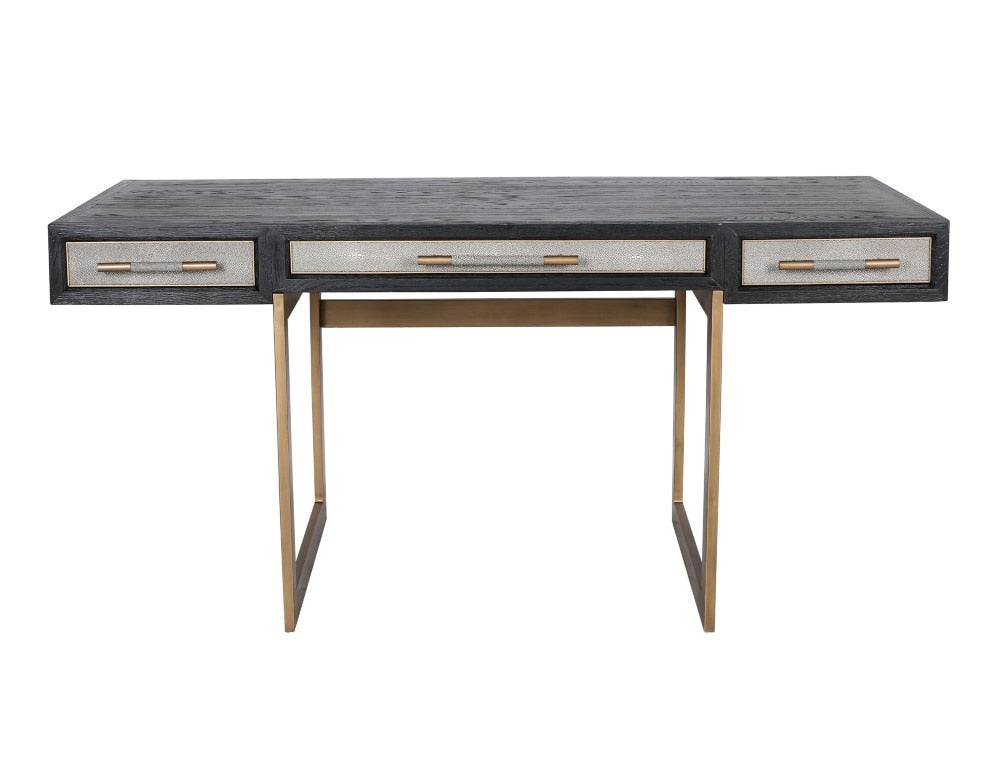 Moes Home - Mako Desk in Black Wood - VL-1053-15 veiw 1