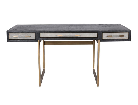 Moes Home - Mako Desk in Black Wood - VL-1053-15 veiw 1