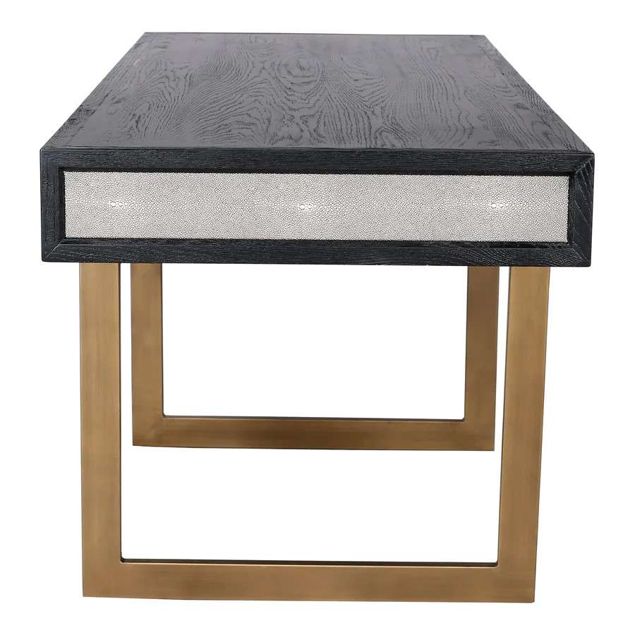 Moes Home - Mako Desk in Black Wood - VL-1053-15 veiw 3