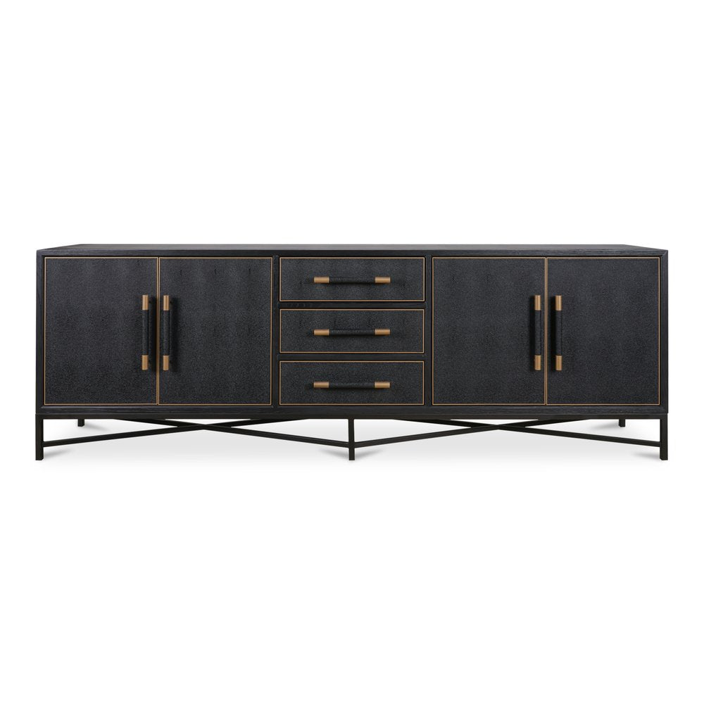 Moes Home - Mako Sideboard Large Black - VL-1061-02 view 1
