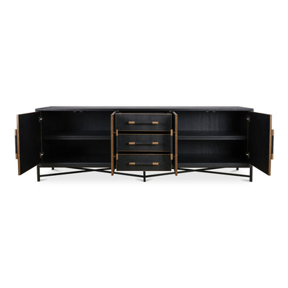 Moes Home - Mako Sideboard Large Black - VL-1061-02 view 2