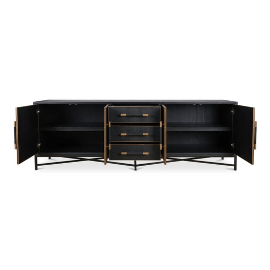 Moes Home - Mako Sideboard Large Black - VL-1061-02 view 2