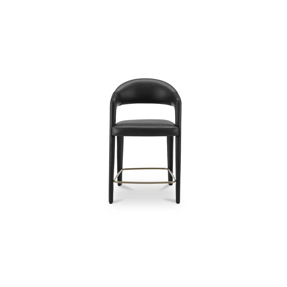 Moes Home - Martens Counter Stool Black Leather - YM-1010-02 view 2