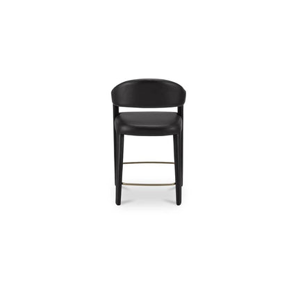 Moes Home - Martens Counter Stool Black Leather - YM-1010-02 view 5
