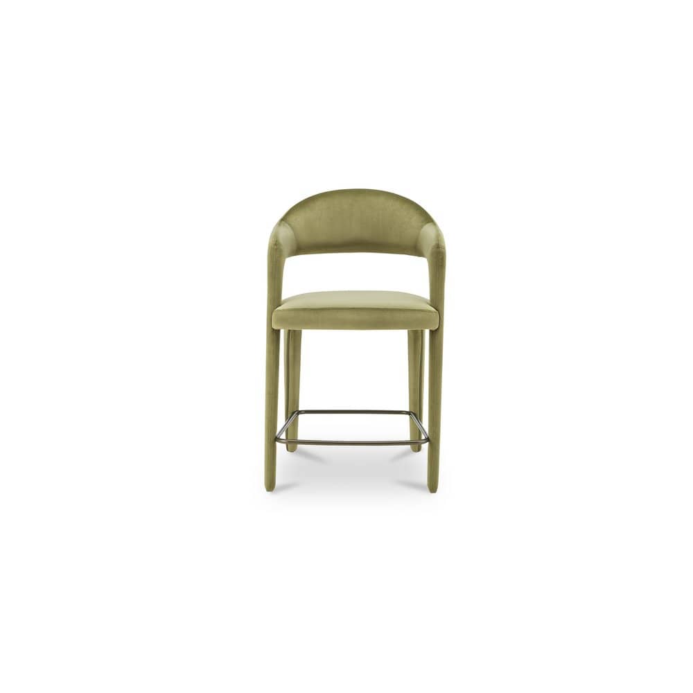 Moes Home - Martens Counter Stool Green Velvet - YM-1010-27 view 2