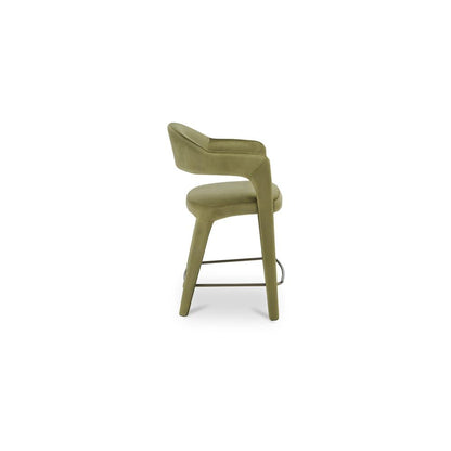 Moes Home - Martens Counter Stool Green Velvet - YM-1010-27 view 4