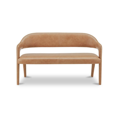 Moes Home - Martens Dining Bench Tan Leather - YM-1032-03 view 1