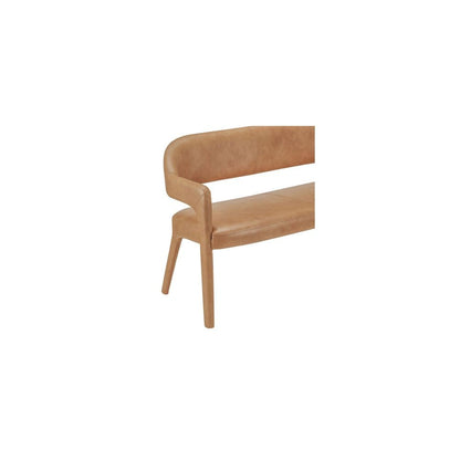 Moes Home - Martens Dining Bench Tan Leather - YM-1032-03 view 5