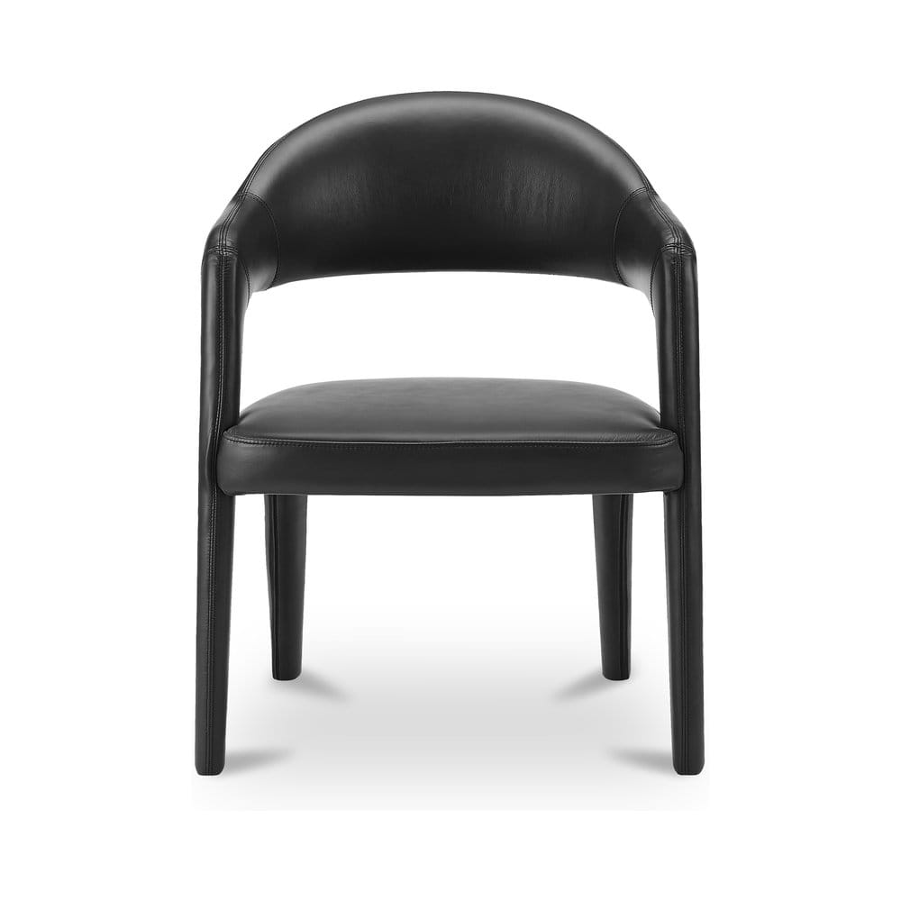 Moes Home - Martens Dining Chair Black Leather - YM-1009-02 view 1