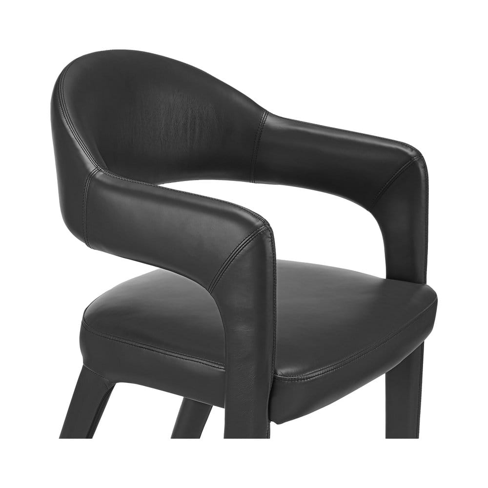 Moes Home - Martens Dining Chair Black Leather - YM-1009-02 view 7