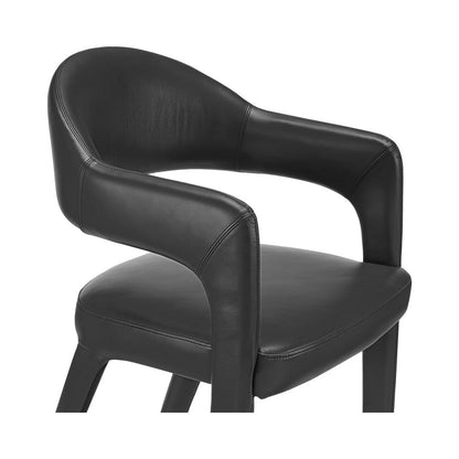 Moes Home - Martens Dining Chair Black Leather - YM-1009-02 view 7