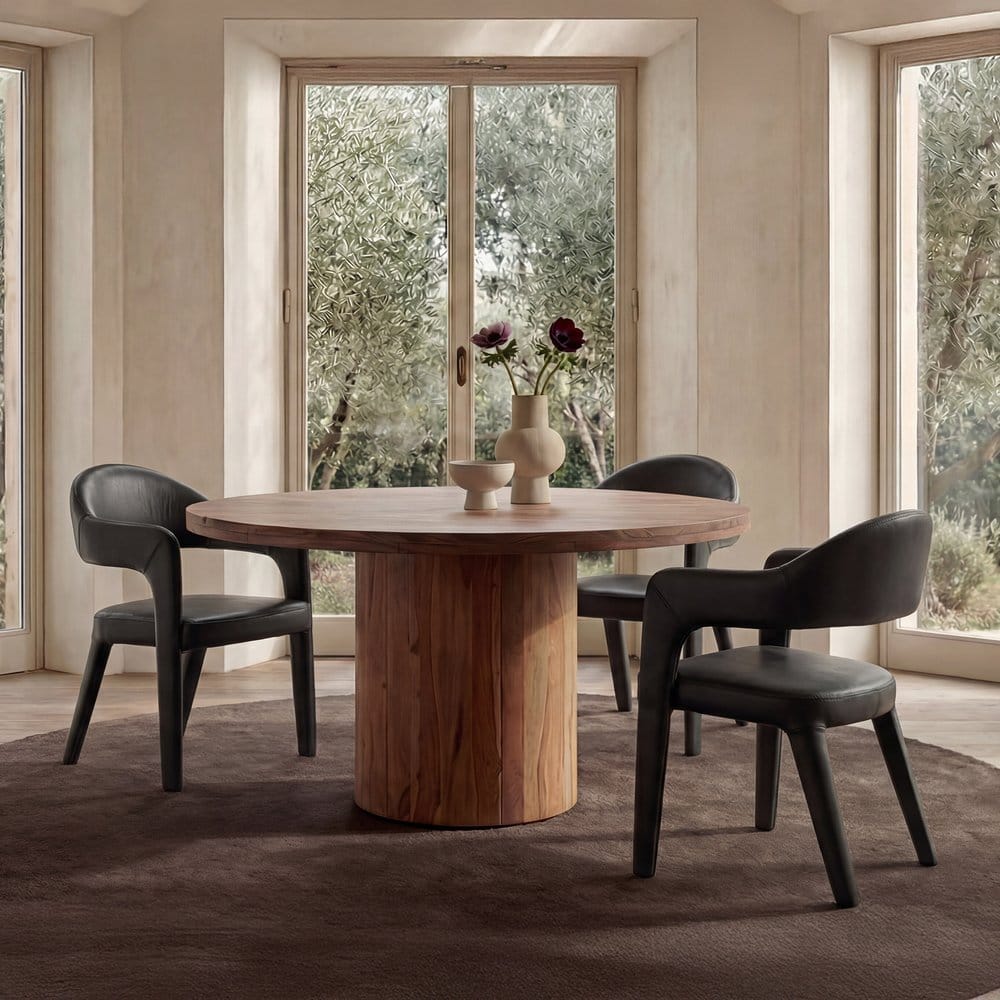 Moes Home - Martens Dining Chair Black Leather - YM-1009-02 view 8