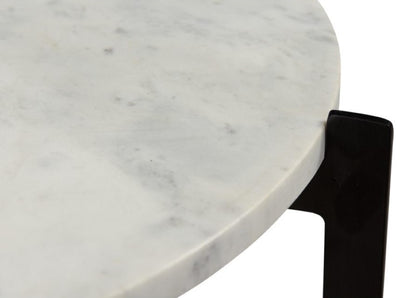 Moes Home - Melanie Accent Table in White Marble - IK-1018-18 veiw 4