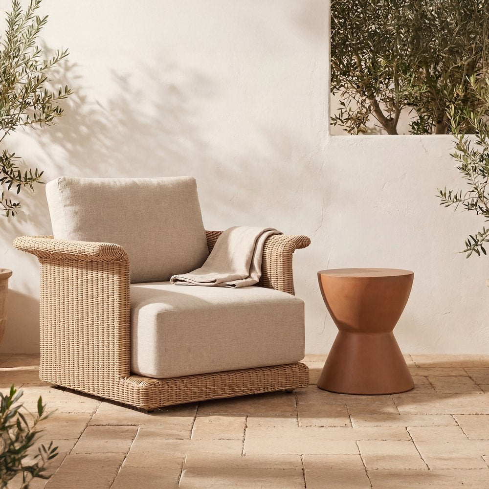 Moes Home - Meredith Outdoor Accent Chair Beige - GE-1004-34 view 8