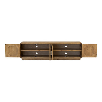 Moes Home - Monterey Media Cabinet Rustic Blonde - FR-1027-21 view 3