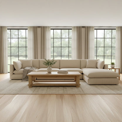 Moes Home - Morey Coffee Table Natural - LX-1089-24 view 6