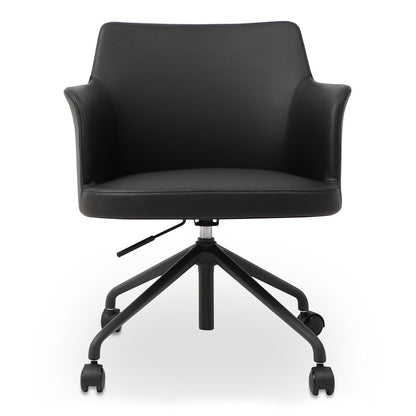 Moes Home - Morris Office Chair PVC Black - EJ-1047-02 view 2