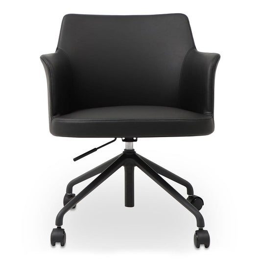 Moes Home - Morris Office Chair PVC Black - EJ-1047-02 view 2