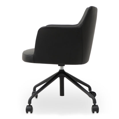 Moes Home - Morris Office Chair PVC Black - EJ-1047-02 view 3