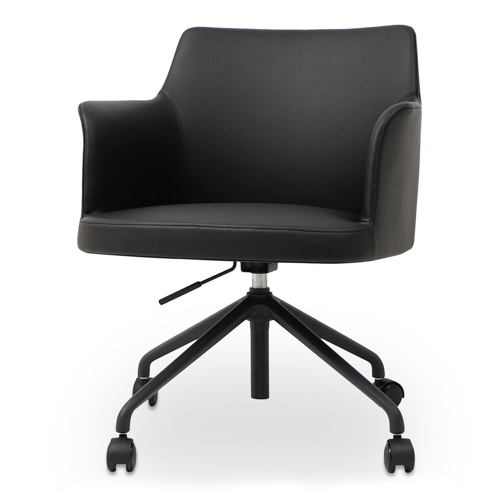 Moes Home - Morris Office Chair PVC Black - EJ-1047-02 view 4