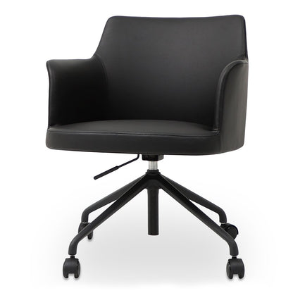 Moes Home - Morris Office Chair PVC Black - EJ-1047-02 view 4
