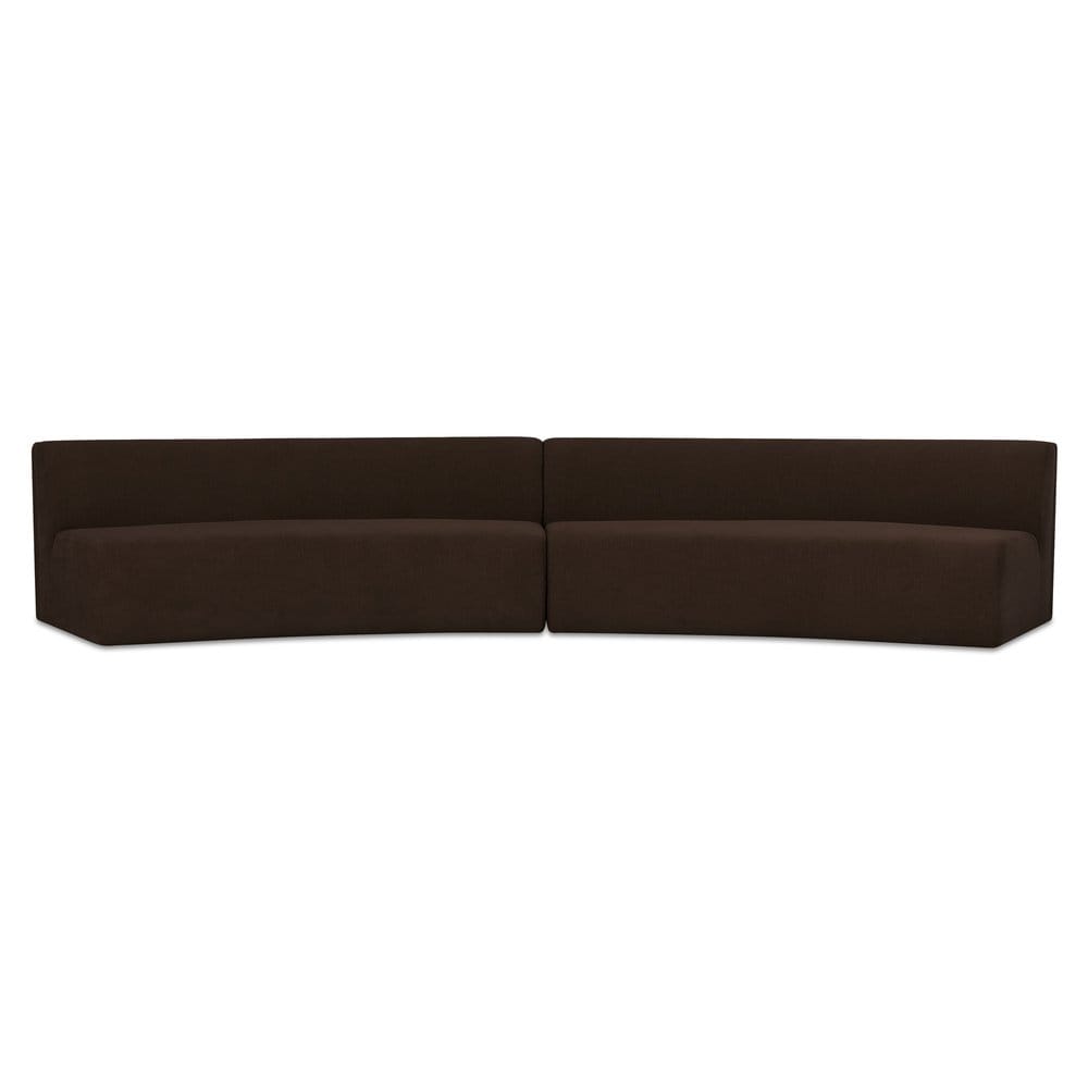 Moes Home - Naomi 2 Piece Concave Modular Sectional Dark Brown - OA-1095-20 view 2