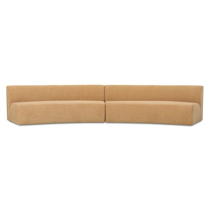 Moes Home - Naomi 2 Piece Concave Modular Sectional Golden Yellow - OA-1095-09 view 1
