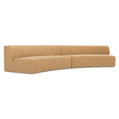 Moes Home - Naomi 2 Piece Concave Modular Sectional Golden Yellow - OA-1095-09 view 3