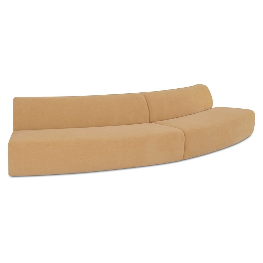 Moes Home - Naomi 2 Piece Convex Modular Sectional Golden Yellow - OA-1096-09 view 3