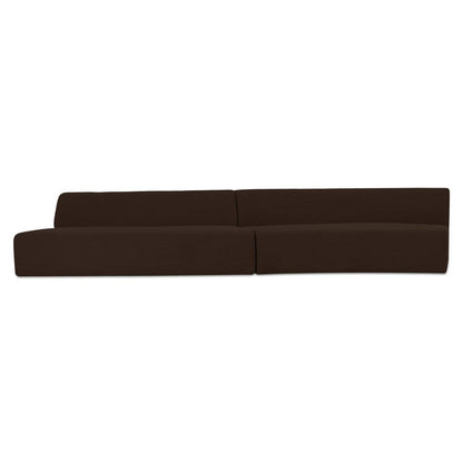 Moes Home - Naomi 2 Piece Wave Modular Sectional Dark Brown - OA-1094-20 view 2