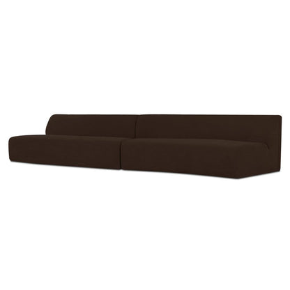 Moes Home - Naomi 2 Piece Wave Modular Sectional Dark Brown - OA-1094-20 view 6