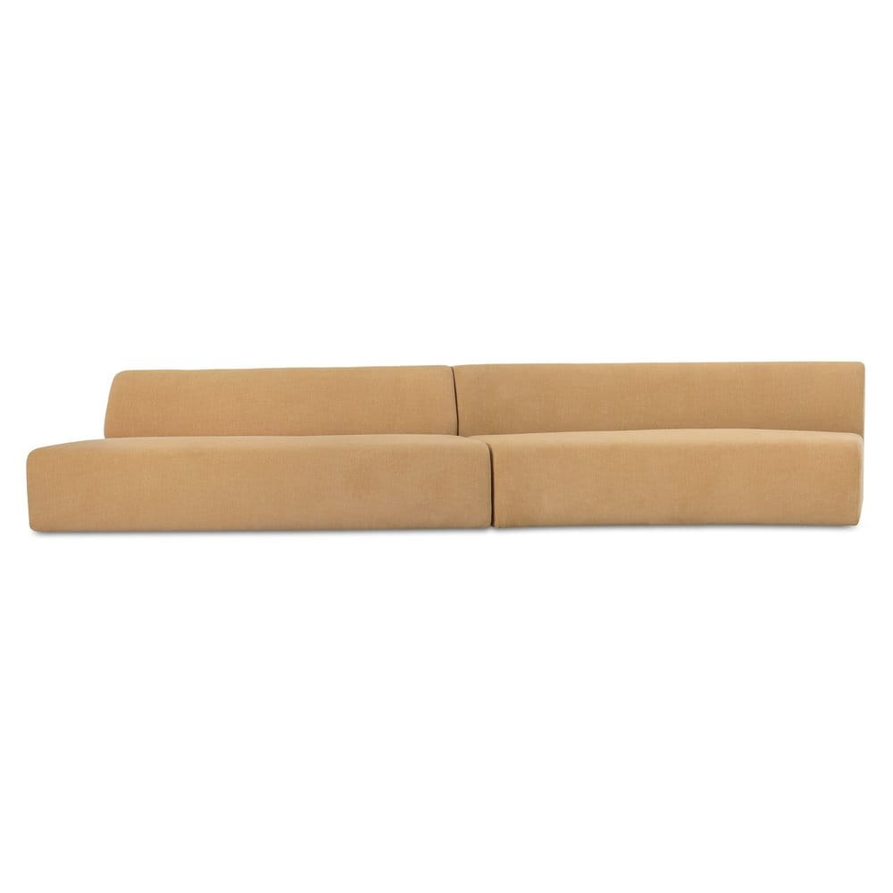 Moes Home - Naomi 2 Piece Wave Modular Sectional Golden Yellow - OA-1094-09 view 2