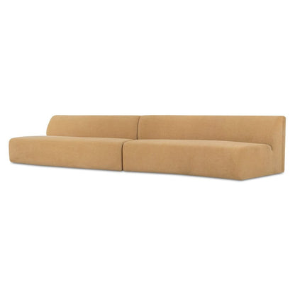 Moes Home - Naomi 2 Piece Wave Modular Sectional Golden Yellow - OA-1094-09 view 6