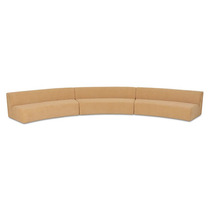 Moes Home - Naomi 3 Piece Concave Modular Sectional Golden Yellow - OA-1098-09 view 1