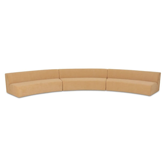 Moes Home - Naomi 3 Piece Concave Modular Sectional Golden Yellow - OA-1098-09 view 2
