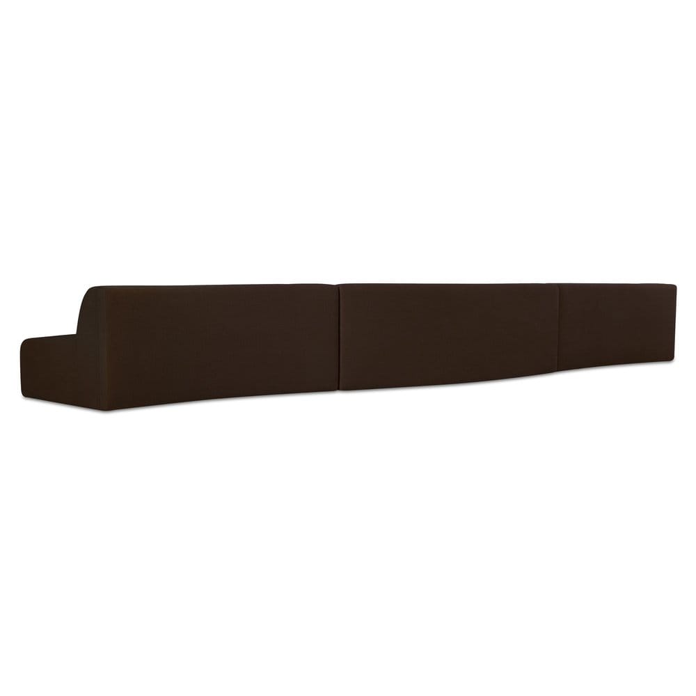 Moes Home - Naomi 3 Piece Wave Modular Sectional Dark Brown - OA-1097-20 view 3