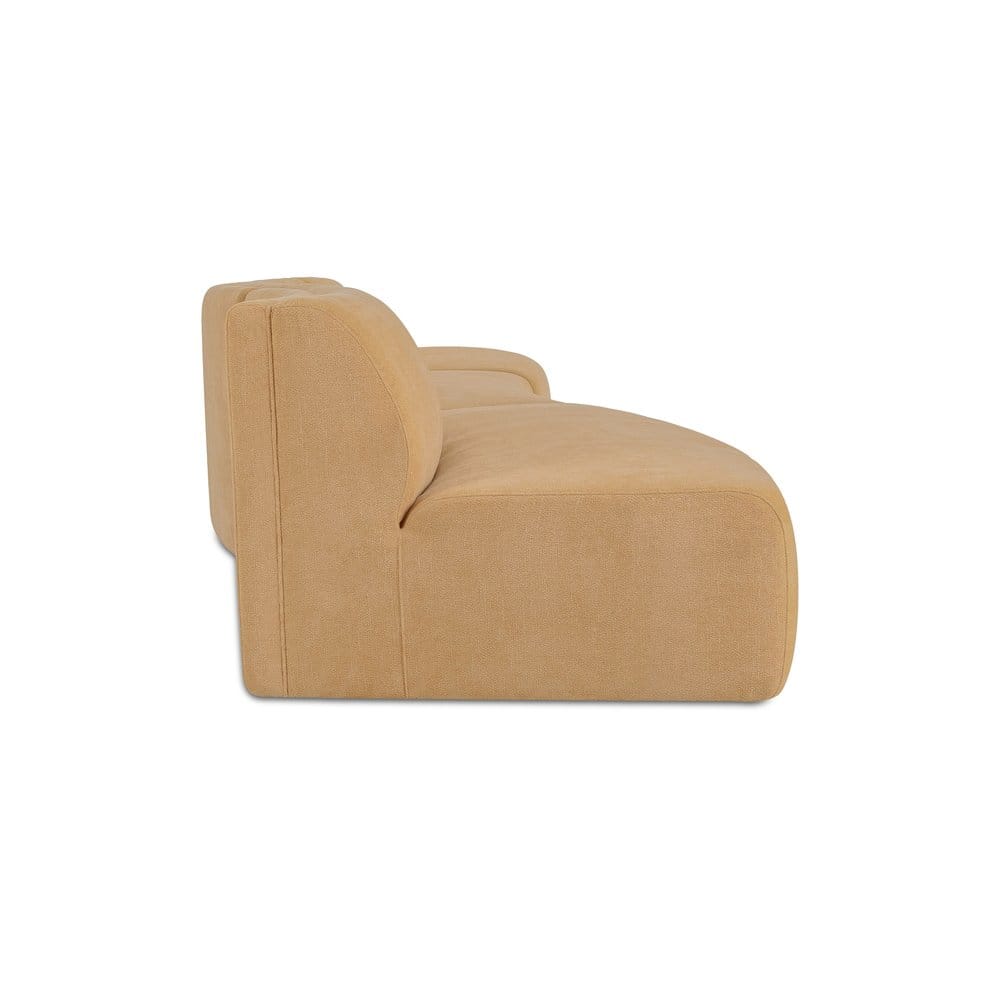 Moes Home - Naomi 3 Piece Wave Modular Sectional Golden Yellow - OA-1097-09 view 4