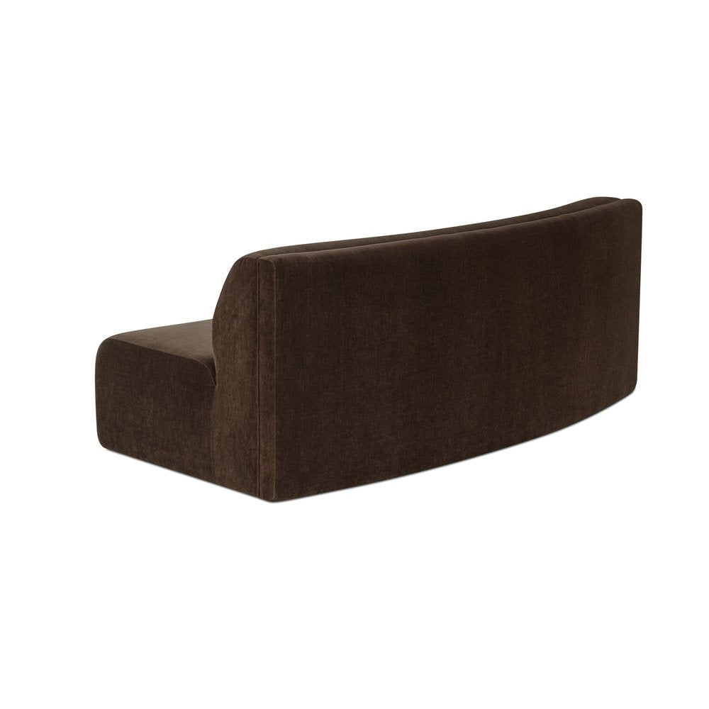 Moes Home - Naomi Concave Sofa Dark Brown - OA-1092-20 view 3
