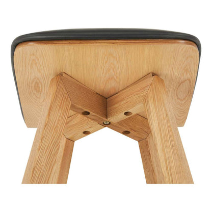 Moes Home - Napoli Leather Barstool Black - YC-1022-02 veiw 9